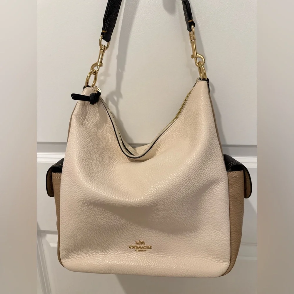 Coach Pennie Shoulder Bag, Colorblock, Missing Long Strap & Hangtag, GENTLY USED